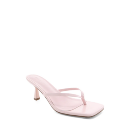 Billini Xami Y-Strap Heels in Pink Shine