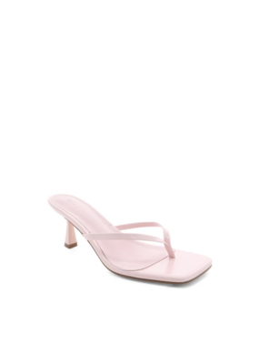 Billini Xami Y-Strap Heels in Pink Shine