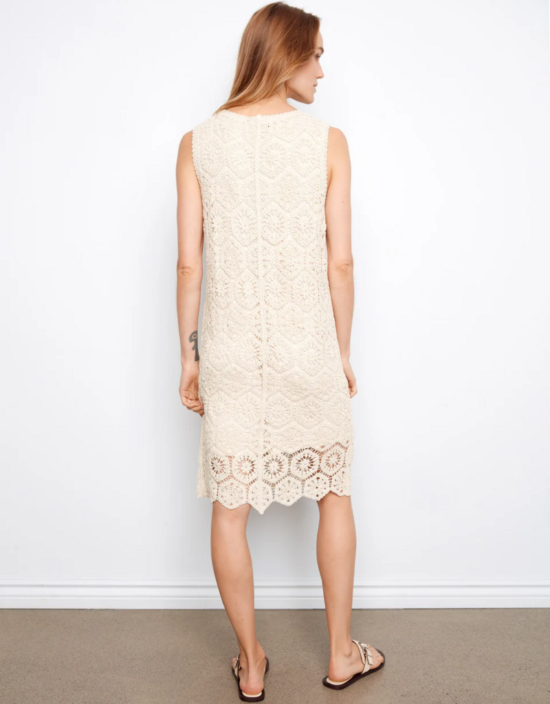 Charlie B Jinny Crochet Sleevless Midi Dress