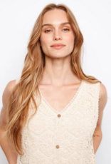 Charlie B Jinny Crochet Sleevless Midi Dress