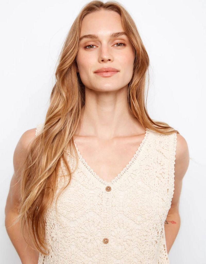 Charlie B Jinny Crochet Sleevless Midi Dress