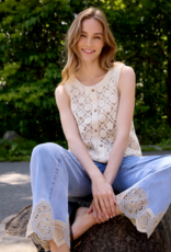 Charlie B Cora Button-Up Sleeveless Vest