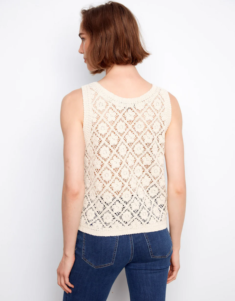 Charlie B Cora Button-Up Sleeveless Vest