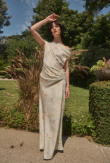 Lucy Paris Arta Gathered Dress in Floral Sage