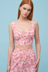 ASTRID Jungle Print Lace Back Bustier
