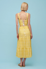 ASTRID Jungle Print Lace Back Bustier