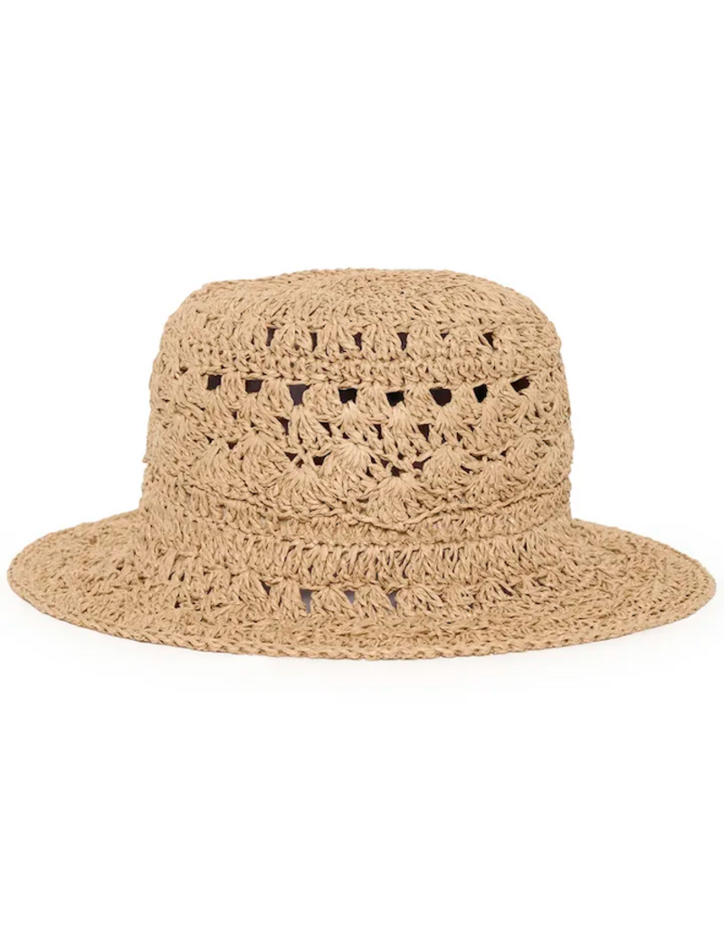 B.Young Vashti Woven Hat in Natural Straw