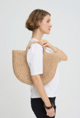 B.Young Vashti Shopper Bag in Natural Straw