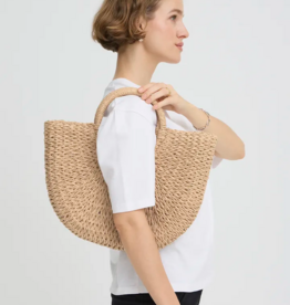 B.Young Vashti Shopper Bag in Natural Straw