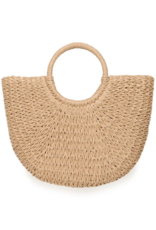 B.Young Vashti Shopper Bag in Natural Straw
