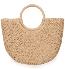 B.Young Vashti Shopper Bag in Natural Straw