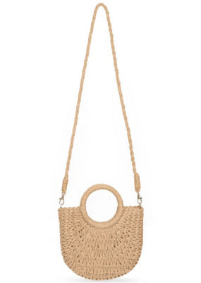B.Young Vashti Woven Bag in Natural Straw