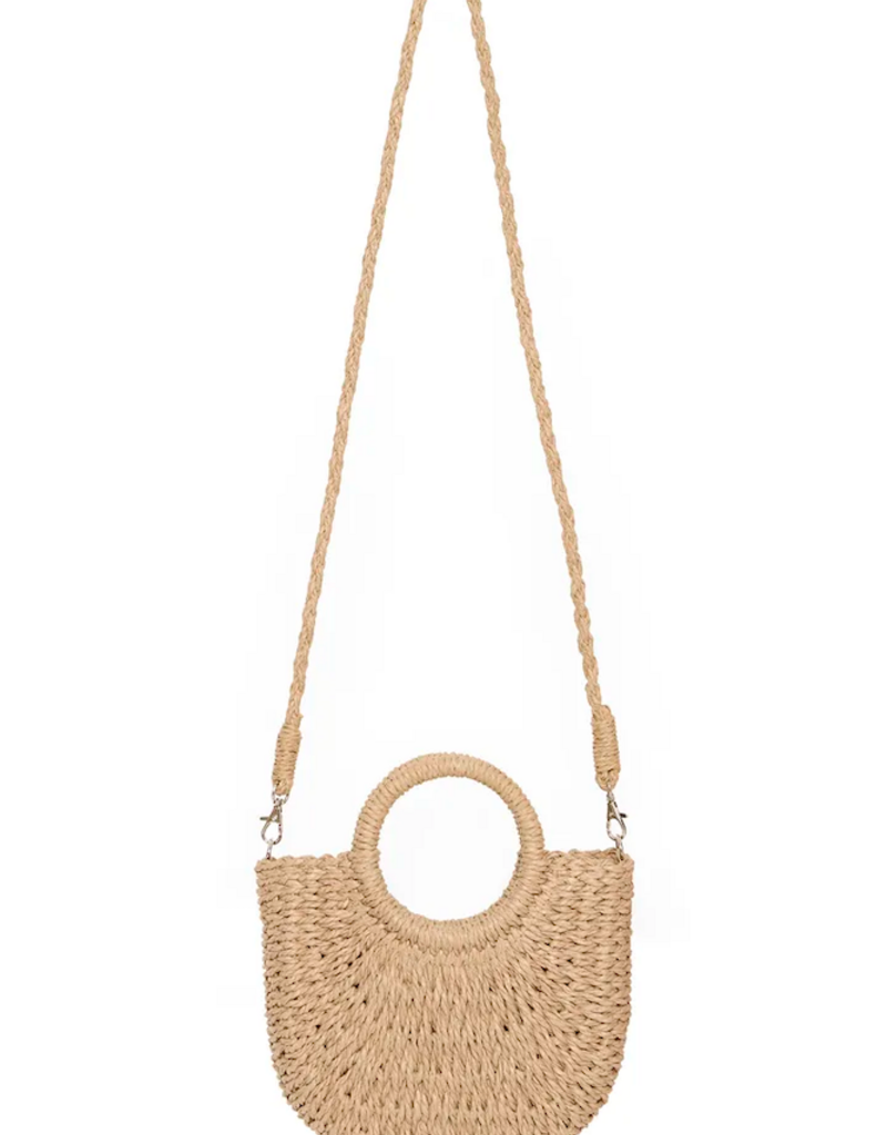 B.Young Vashti Woven Bag in Natural Straw