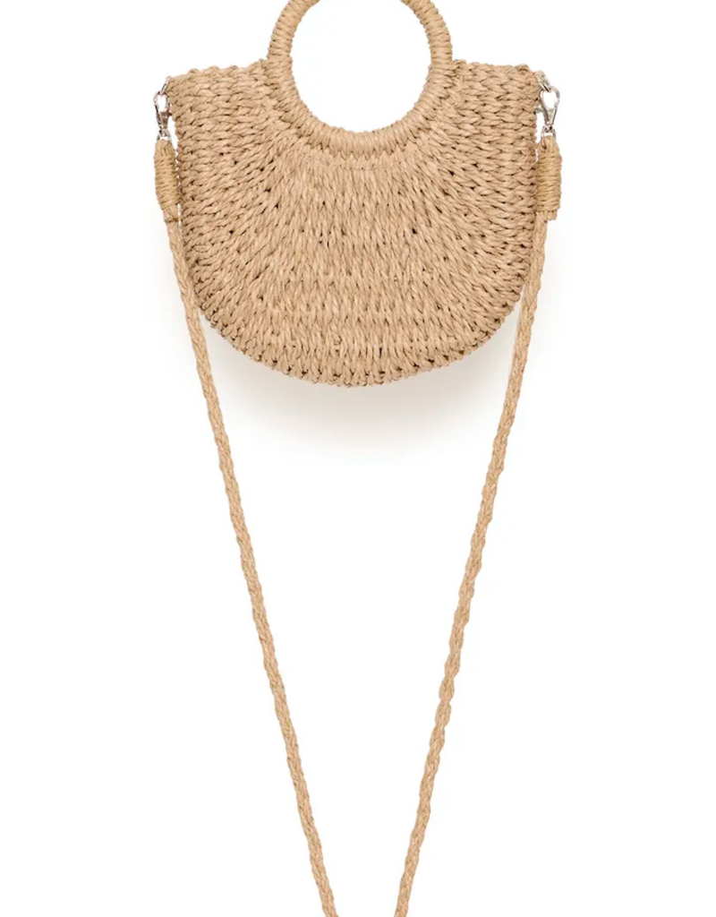 B.Young Vashti Woven Bag in Natural Straw