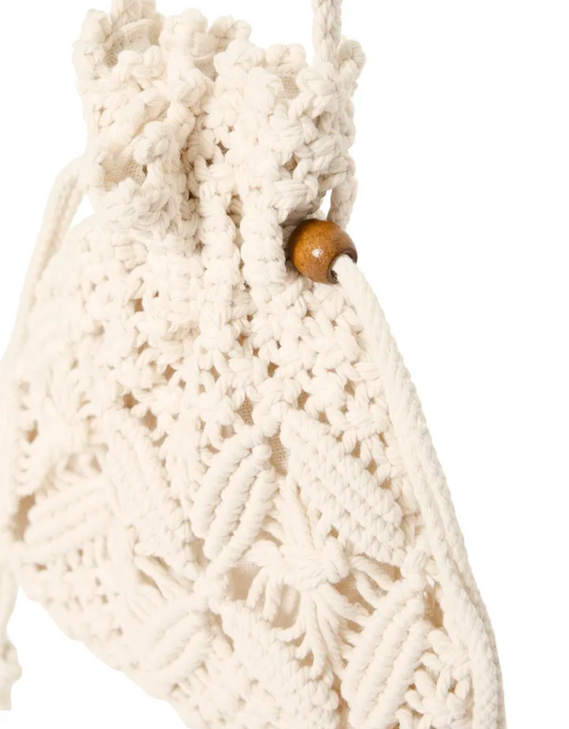 B.Young Wynne Cotton Woven Bag in Birch