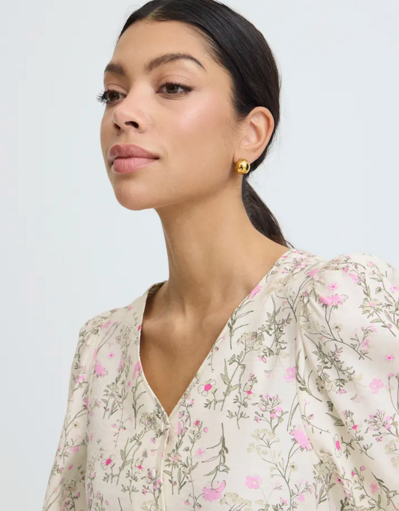 B.Young Issisa Shirt in Primrose Pink Floral
