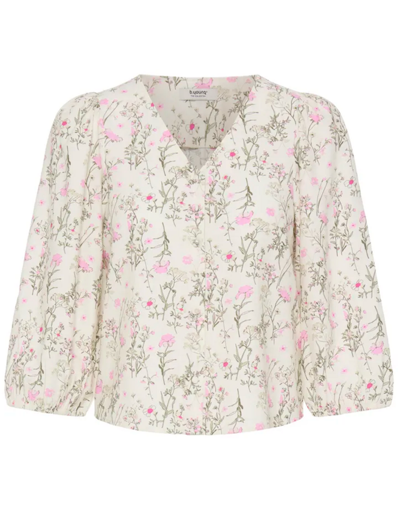 B.Young Issisa Shirt in Primrose Pink Floral