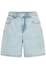 B.Young Kielo Embroidered Denim Shorts in Light Blue Denim