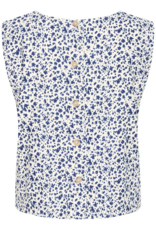 B.Young Falakka Linen Blend Button Back Top