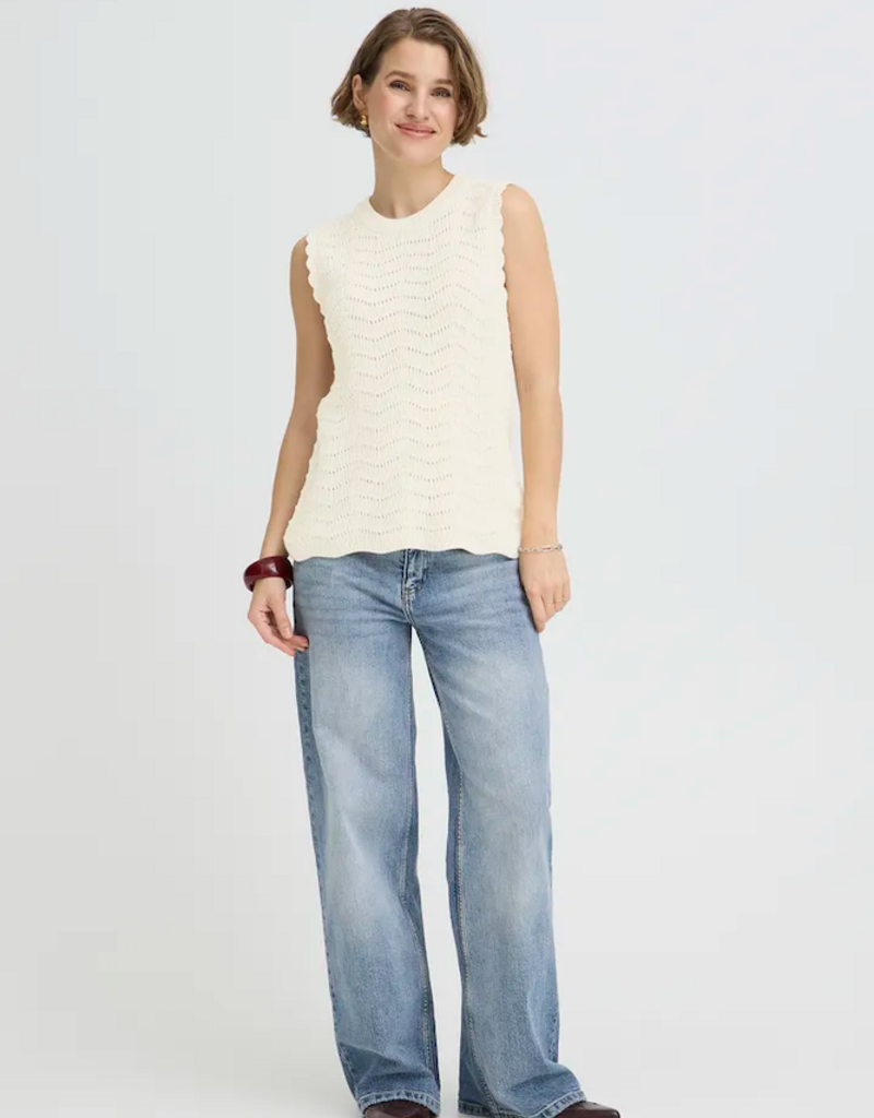 B.Young Nero 100% Cotton Knit Top