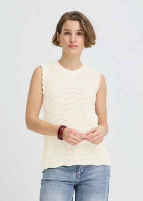B.Young Nero Cotton Knit Top
