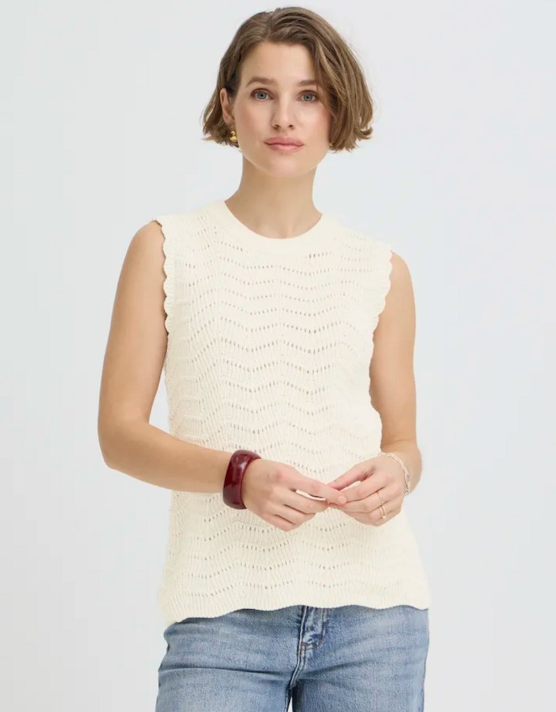 B.Young Nero 100% Cotton Knit Top