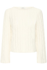 B.Young Sys Knitted T-Shirt in Birch