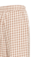 B.Young Falakka Linen Blend Crop Pants in Woodsmoke Gingham