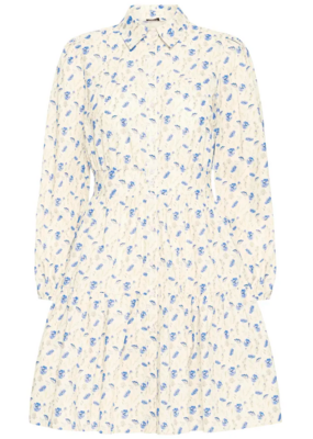 B.Young Luania Cotton Shirt Dress in Blue Wildflower