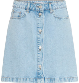 B.Young Kacila Cotton Denim Skirt with Buttons