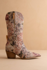 Oasis Society The Brilee Western Boot in Mauve Tapestry