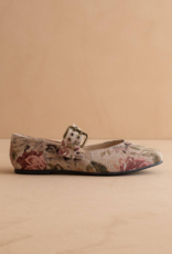 Oasis Society The Soho Ballet Flat with Buckel in Mauve Tapestry