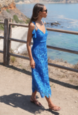 Adelyn Rae Blair Flower Tie Straps Lace Midi