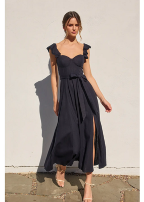 Dress Forum Heaven Sent Bustier Flutter Dress in Navy