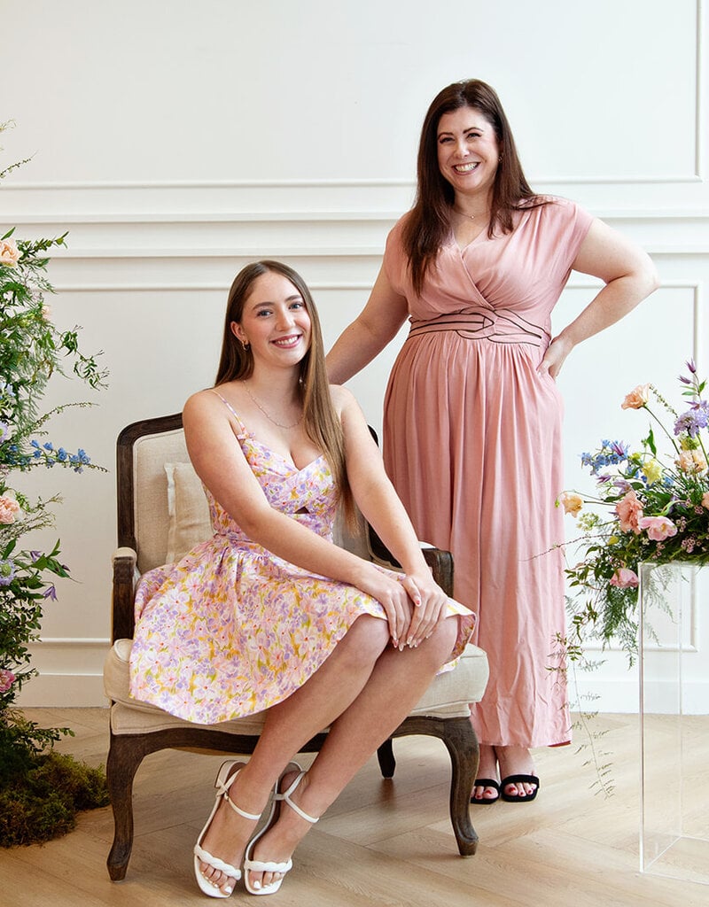 Louizon Canon Maxi Dress with Belt Detail in Blush Pink