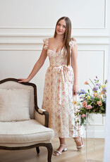 Dress Forum Everlasting Bustier Flutter Dress in Chateau Rose