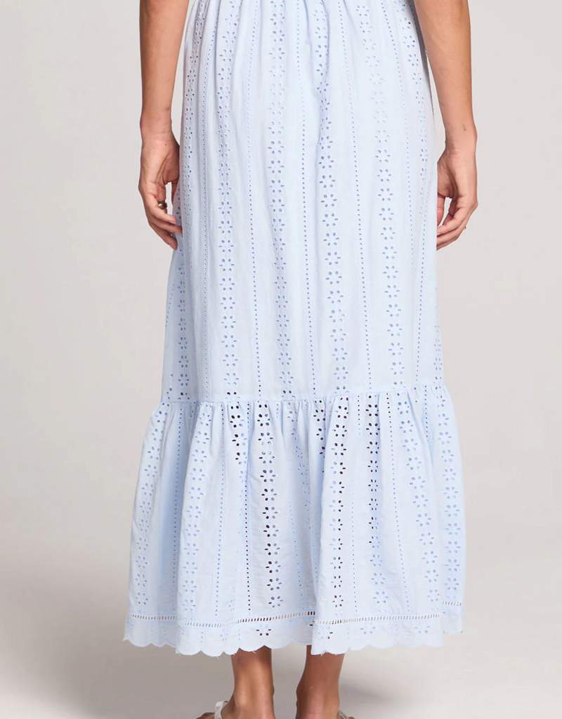 Saltwater Luxe Tatum Maxi Skirt in Sky Blue