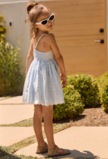 Saltwater Luxe Kids Lyllie Mini Dress in Sky Blue