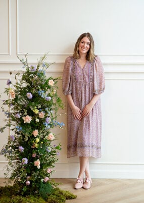 Des Petits Hauts Des Petits Hauts - Sonate Long Sleeve Floral Dress