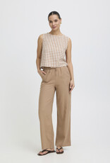 B.Young Falakka Linen Blend Button Back Top