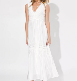 Adelyn Rae Charlotte Lace Contrast Maxi Dress