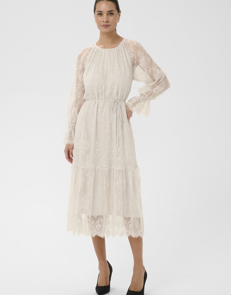 Kaffe Amelie Lace Dress in Moonbeam