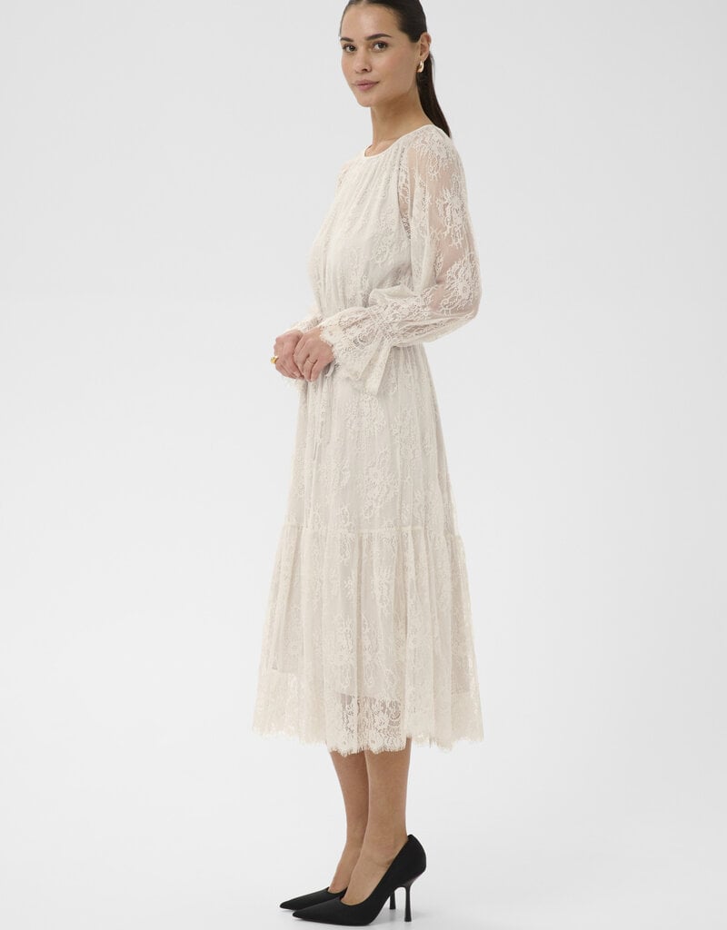 Kaffe Amelie Lace Dress in Moonbeam