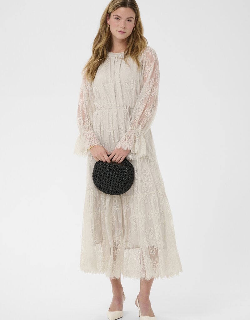 Kaffe Amelie Lace Dress in Moonbeam