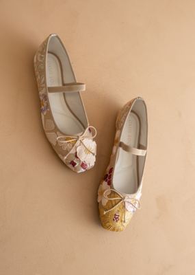 Oasis Society The London Ballet Pointe Flats in Floral
