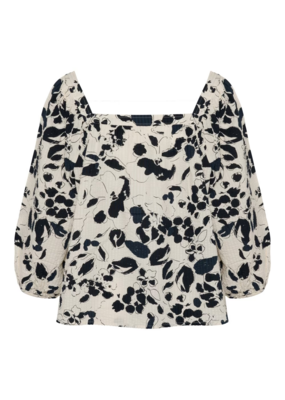 Part Two Alexina Blouse in After Midnight Navy Floral