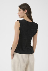 Part Two Borgny Sleeveless Shirred Peplum Top