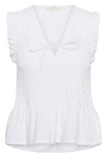 Part Two Borgny Sleeveless Shirred Peplum Top