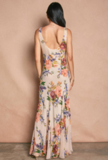 Dress Forum Romantic Cowl Neck Maxi Dress In Spring Garden