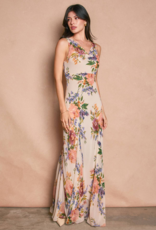 Dress Forum Romantic Cowl Neck Maxi Dress In Spring Garden